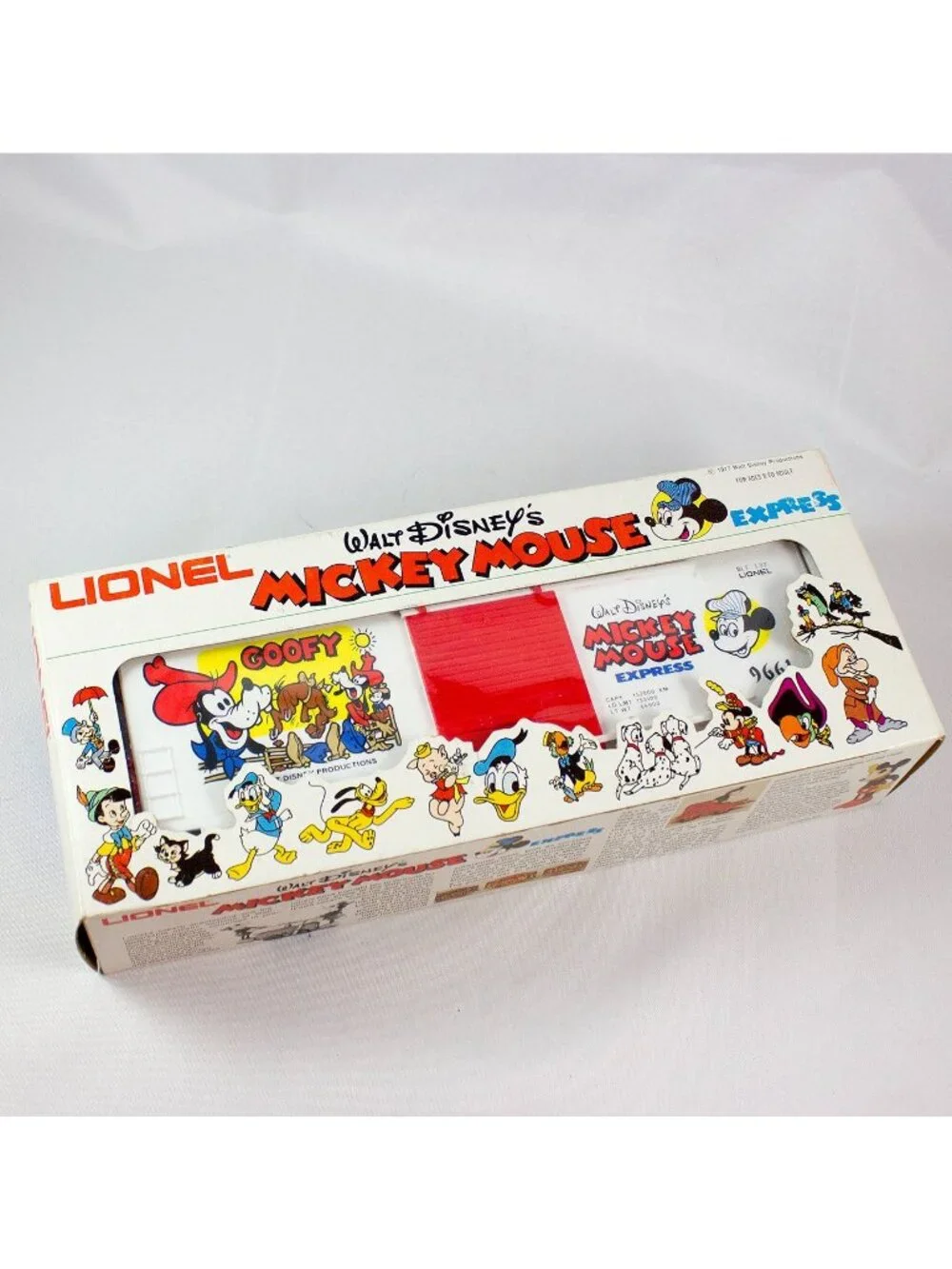 Lionel Disney Mickey Mouse Express O Gauge Goofy Hi Cube Box Car 6-9661 w/Box